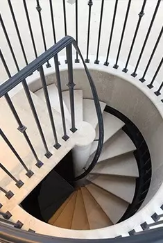 marble stairs polished 