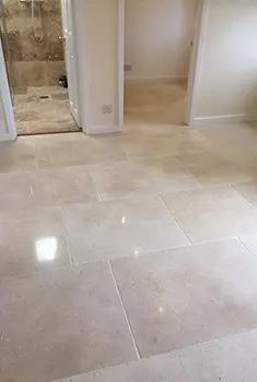 polishing limestone floors